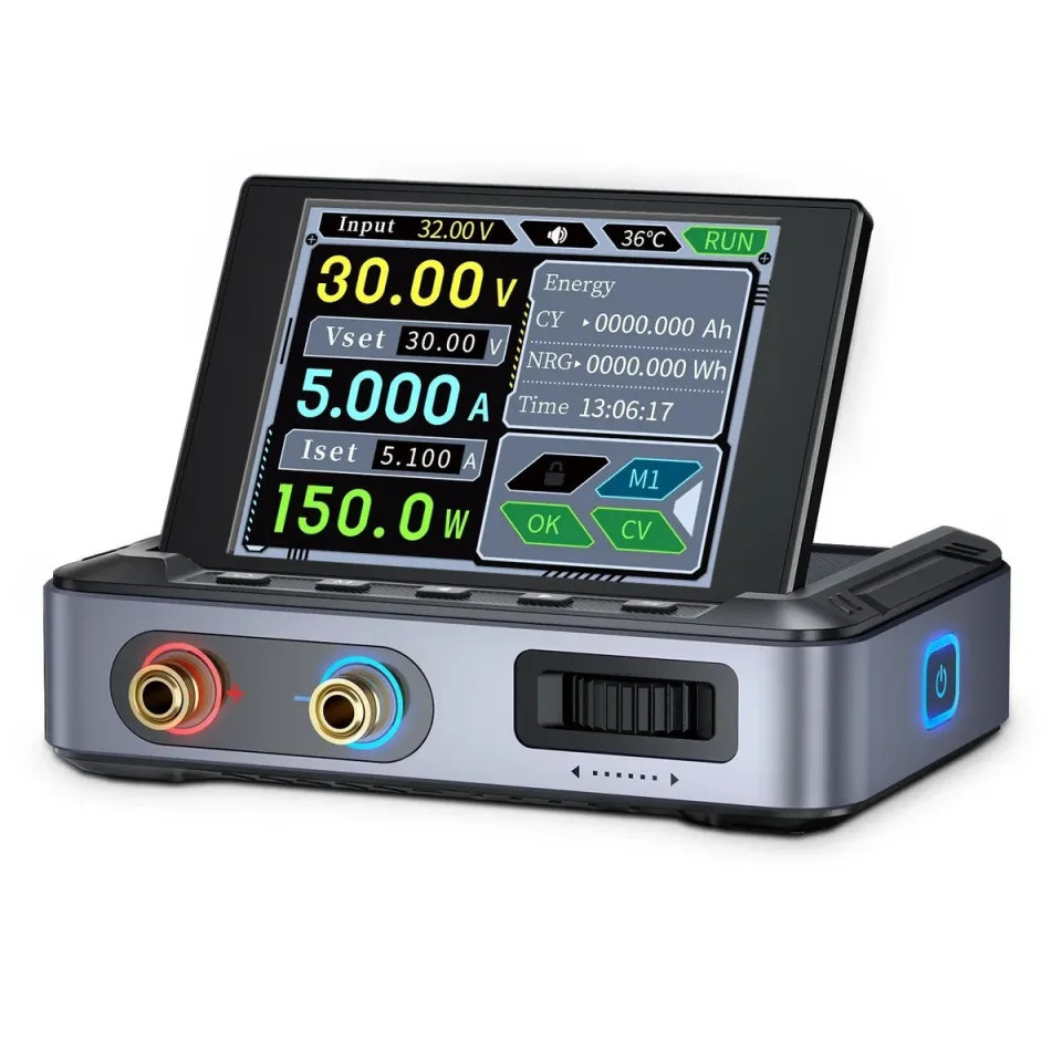 تصویر منبع تغذیه قابل برنامه‌ریزی FNIRSI مدل DPS-150 استاندارد