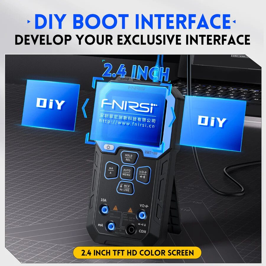مولتی‌متر دیجیتال هوشمند رنگی FNIRSI DMT-99
