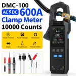 FNIRSI® DMC-100 DC AC Current Voltage Clamp Meter Digital Multimeter - تصویر 3