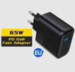 شارژر 65W دو پورت USB-C (PD) و USB-A (QC)