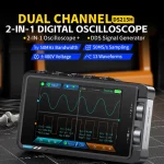FNIRSI® DS215H 2-IN-1 50MHz 250MS/s Dual Channel Digital Oscilloscope - تصویر 2